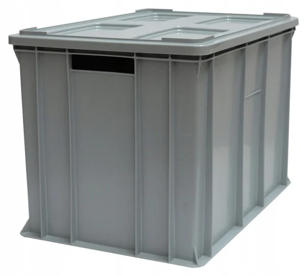 POJEMNIK PLASTIKOWY Z POKRYWĄ 60x40x41 - obrazek 2