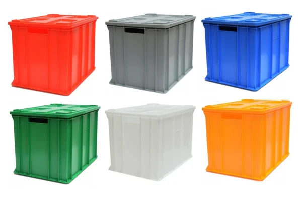 POJEMNIK PLASTIKOWY Z POKRYWĄ 60x40x41 - obrazek 5